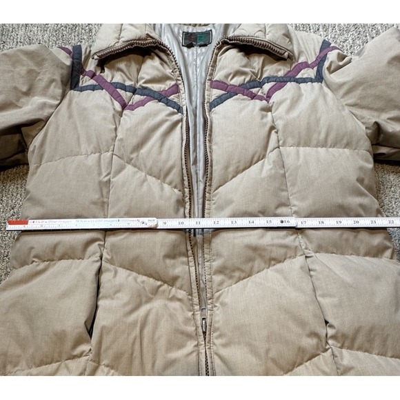 Vintage 70s Puffer Puffy Bubble Down Fill Insulated Long Quilted Coat Womens L‎ - Picture 11 of 13